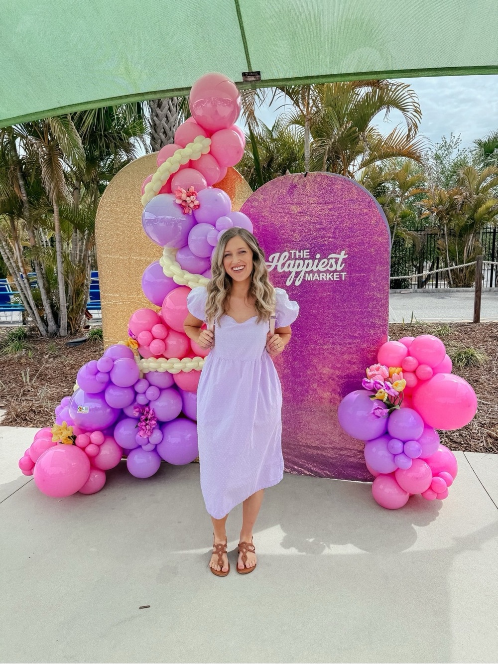 Target Lavender Puff-Sleeve Maxi Dress